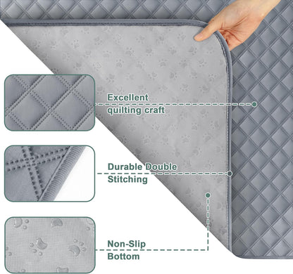 Reusable Washable Pee Pads for Dogs Large/Extra Large 36'' X 41'' 2 Pack, Absorbent Pet Puppy Dog Training Pads Non-Slip, Waterproof Whelping Potty Pads for Dogs Leak-Proof