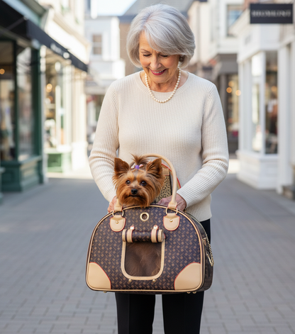 Fashion Dog Carrier PU Leather Handbag