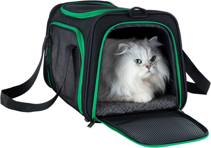 Pet Carrier for Medium Cats and Small Dogs. Easy to Get Cat in and Escape Proof